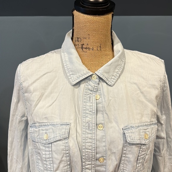 Talbots denim shirt size large women’s - Picture 2 of 7